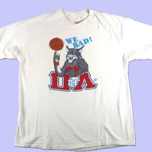 VTG 80s Arizona Wildcats T-shirt , White NCAA Champions We Bad